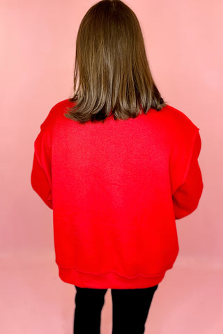 Georgia/GA Reversible Mock Sweatshirt Red