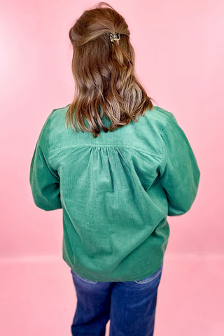Corduroy Top Hunter Green