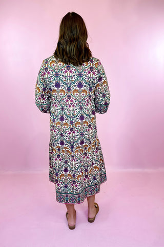 Floral Midi Dress Hearthwood Linen