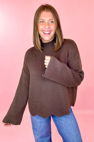 brown sweater