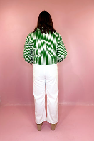 High Rise Vintage Straight Leg Jean White