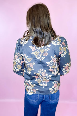 Hold On To This Floral Top Mocha