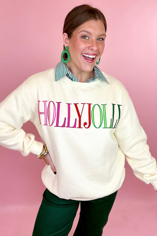 HollyJolly Embroidered Sweatshirt
