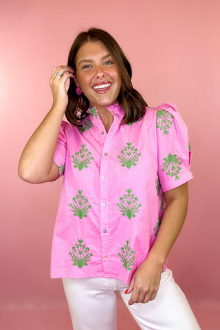 Floral Top Pink