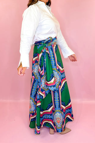 House Of MBR Portico© Brady Wrap Maxi Skirt