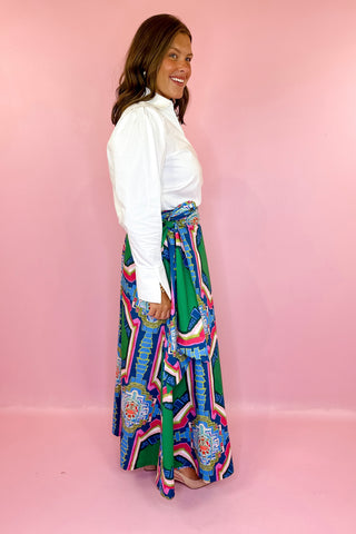 House Of MBR Portico© Brady Wrap Maxi Skirt