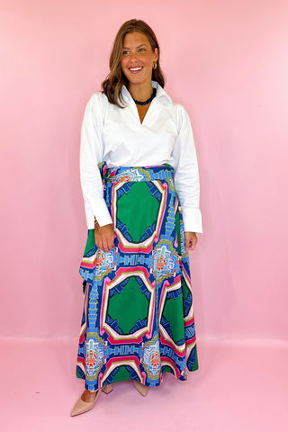House Of MBR Portico© Brady Wrap Maxi Skirt