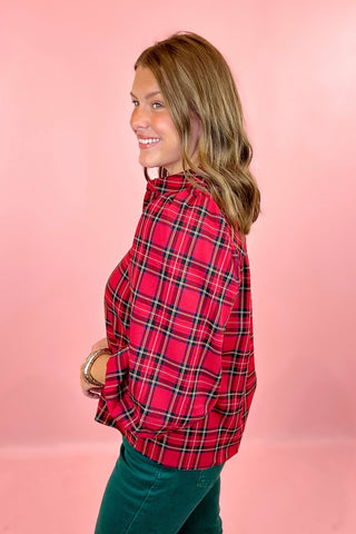Tartan Plaid Top Red