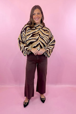 Lorelei High Waist Wide Leg Pant - Espresso