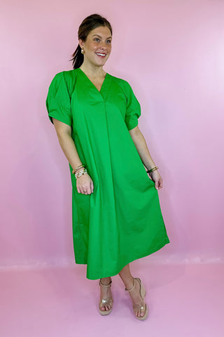  Midi Dress Kelly Green