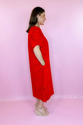 Midi Dress Red