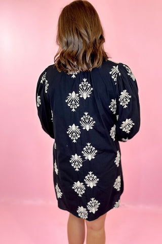 Floral Mini Dress Black