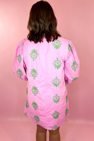 Floral Mini Dress Pink