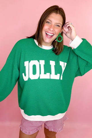 Jolly Holiday Ringer Sweatshirt 