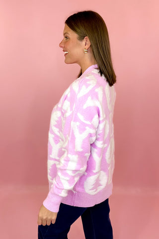 Joy 3D Pullover Holiday Sweater Pink