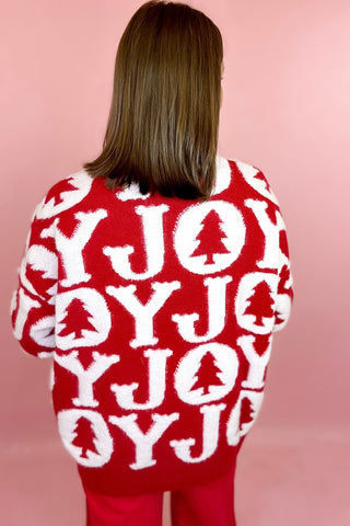 Joy Holiday Sweater Red