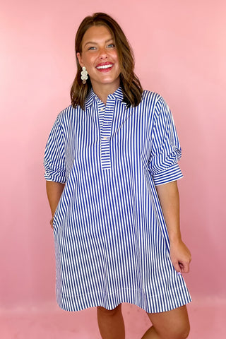 Mini Dress Blue