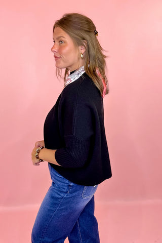 Kerisma Solid Knit Sweater Black