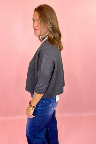 Kerisma Solid Knit Sweater Charcoal