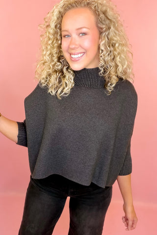Kerisma Solid Knit Sweater Charcoal