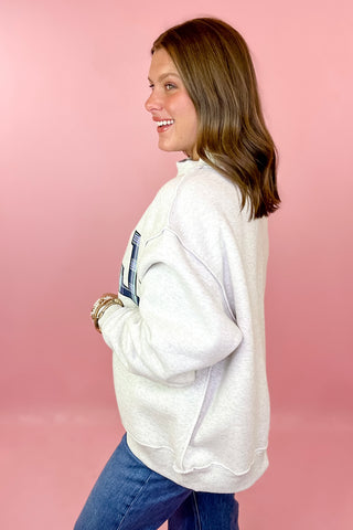 Lake/Mountains Reversible Mock Sweatshirt