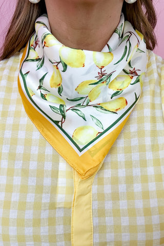 Lemon Silky Scarf