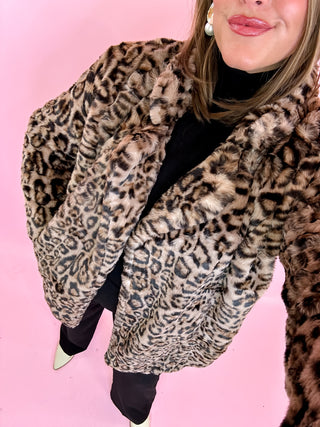 Leopard Fur Long Coat
