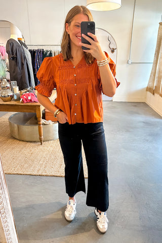 black wide leg cropped jeans