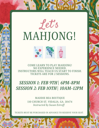 MAHJONG TWO DAY TICKET