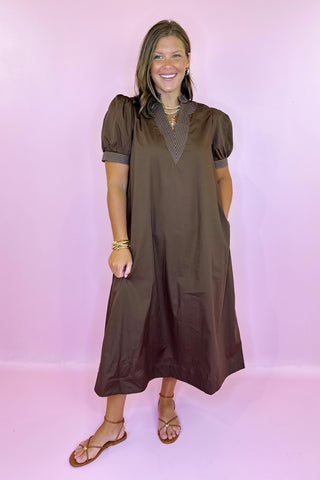 Midi Dress Brown
