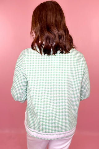 Gingham Top Green