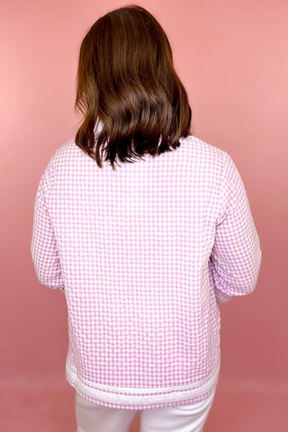 Gingham Top Pink