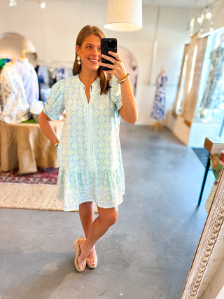 Mary Square: Natalia Mini Dress - Mosaic Charm Small Mary Square: Natalia Mini Dress - Mosaic Charm Small