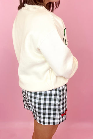 Merry Gingham Boxer Short Green