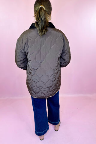 Quilted Jacket Brown