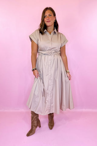 Midi Dress Khaki