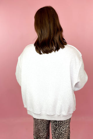 Nash Embroidered Mock Neck Sweatshirt