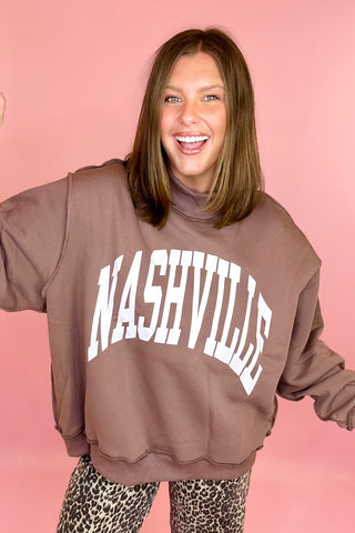 Nashville/Broadway Reversible Mock Sweatshirt