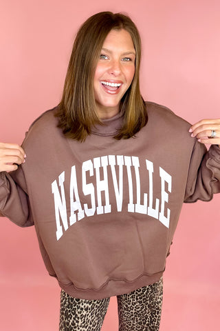 Nashville/Broadway Reversible Mock Sweatshirt