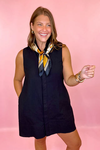 Nicely Done Sleeveless Mini Dress Black