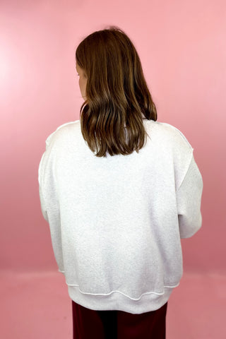 Mock Neck Sweatshirt Ash Grey