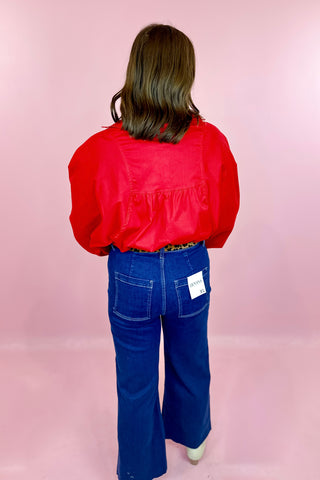 wide leg cropped jeans