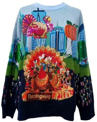 Queen Of Sparkles: Multi Thanksgiving Parade Sweater
