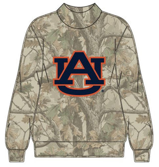 Queen Of Sparkles: Licensed Auburn Mockneck Camo Sweatshirt