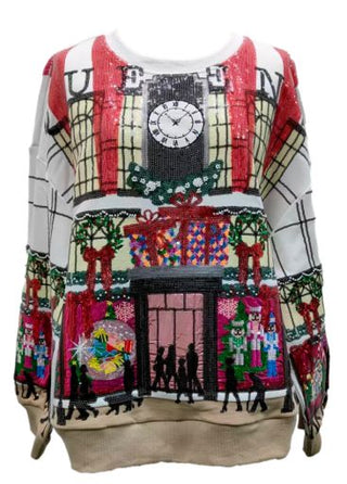 Queen Of Sparkles: Multi Store At Christmas Time Window Display Sweatshirt