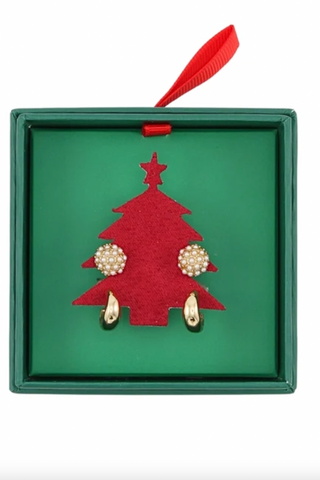 Christmas Theme 2 Pair Earring Set