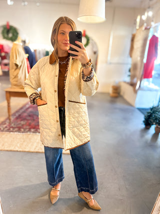 Quilted Jacket Beige