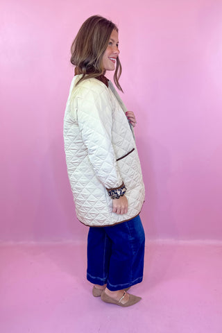 Quilted Jacket Beige