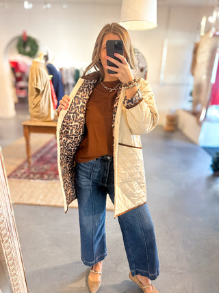 Quilted Jacket Beige