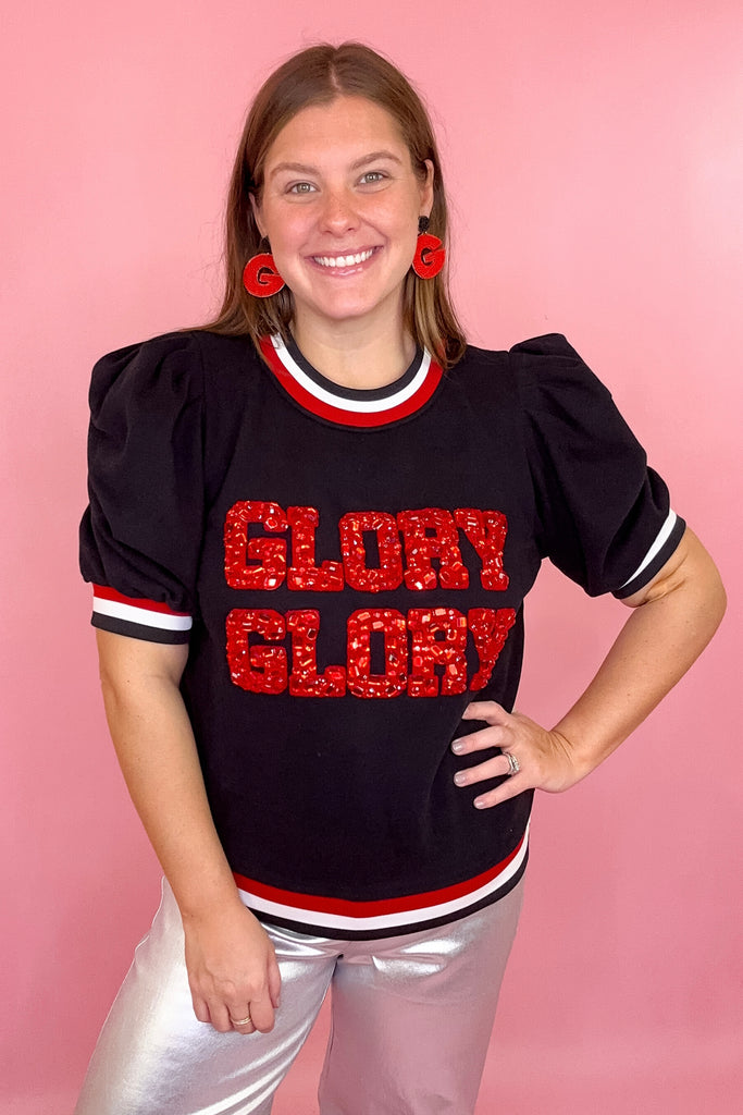 Queen Of Sparkles Glory Glory UGA Sweater